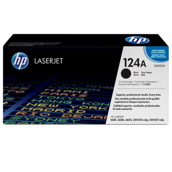 HP Q6000A (124A) Siyah Orjinal Toner - Laserjet 1600 (T9404)