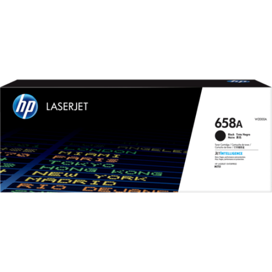 HP W2000A (658A) Siyah Orjinal Toner - Laserjet Enterprise M751 (T11289)