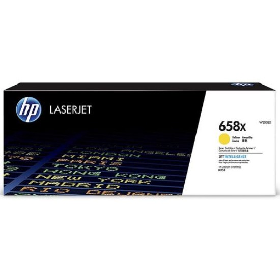 HP W2002X (658X) Sarı Orjinal Toner Yüksek Kapasite - Laserjet Enterprise M751 (T11294)