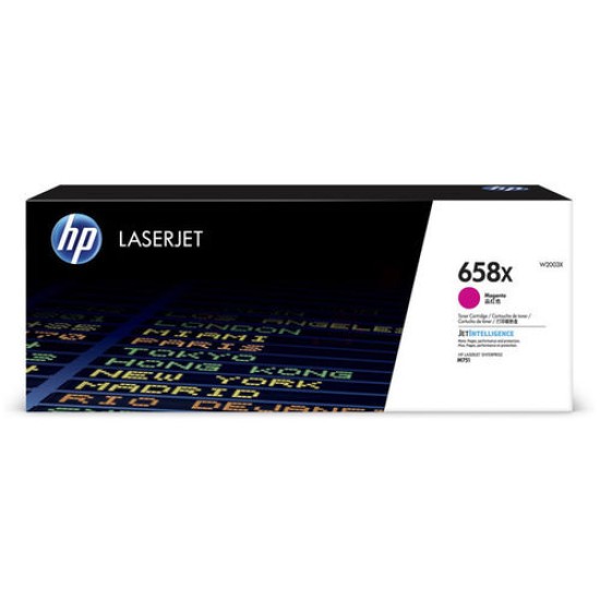 HP W2003X (658X) Kırmızı Orjinal Toner Yüksek Kapasite - Laserjet Enterprise M751 (T11296)