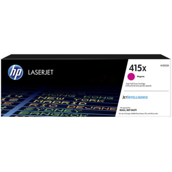 HP W2033X (415X) Kırmızı Orjinal Toner Yüksek Kapasite - Laserjet Pro M454 / M479 (T11318)