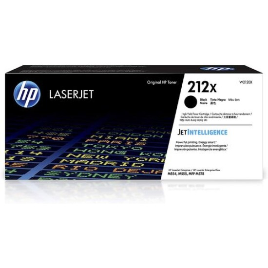 HP W2120X (212X) Siyah Orjinal Toner Yüksek Kapasite - M554dn / M555dn (T13424)