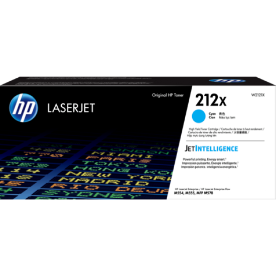 HP W2121X (212X) Mavi Orjinal Toner Yüksek Kapasite - M554dn / M555dn (T13426)