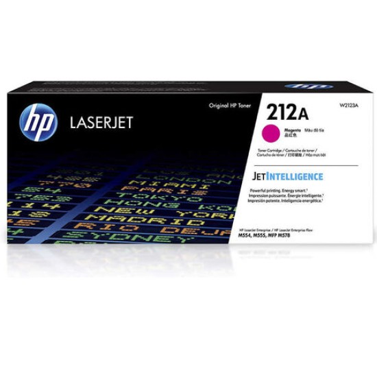 HP W2123A (212A) Kırmızı Orjinal Toner Yüksek Kapasite - M554dn / M555dn (T15119)