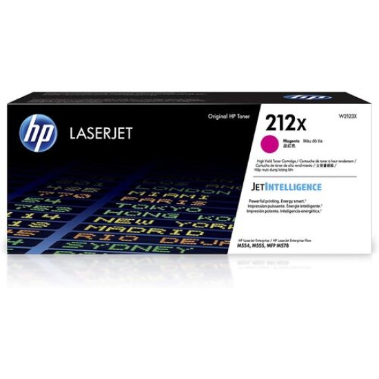 HP W2123X (212X) Kırmızı Orjinal Toner Yüksek Kapasite - M554dn / M555dn (T13430)