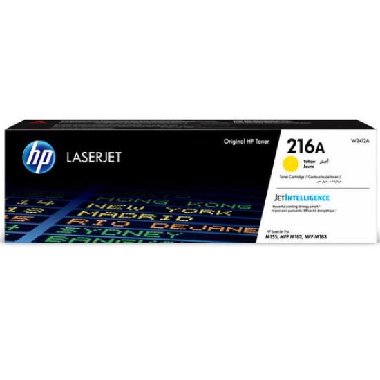 HP W2412A (216A) Sarı Orjinal Toner - LaserJet M182n / M183fw (T13106)