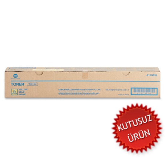 Konica Minolta TN-216Y (A11G251) Sarı Orjinal Toner - C220 / C280 (U) (T6647)