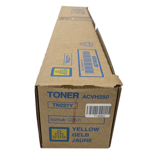 Konica Minolta TN-227Y (ACVH250) Sarı Orjinal Toner - Bizhub C257 (T16082)