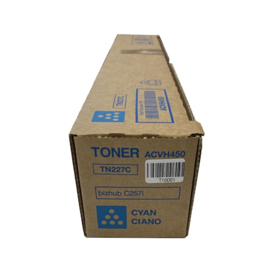 Konica Minolta TN-227C (ACVH450) Mavi Orjinal Toner - Bizhub C257 (T16081)