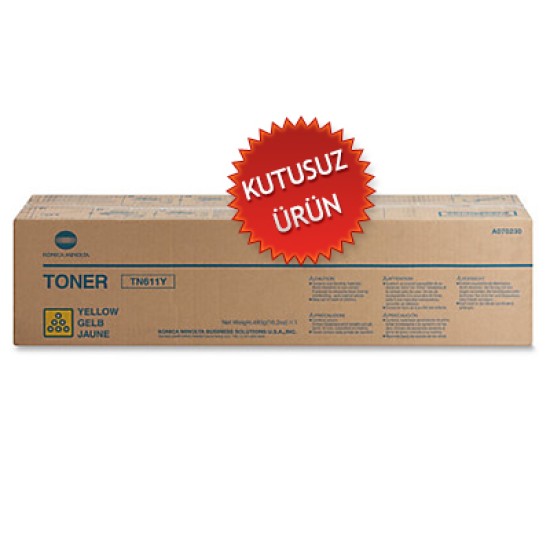 Konica Minolta TN-611Y (A070230) Sarı Orjinal Toner - C451 / C650 (U) (T6656)