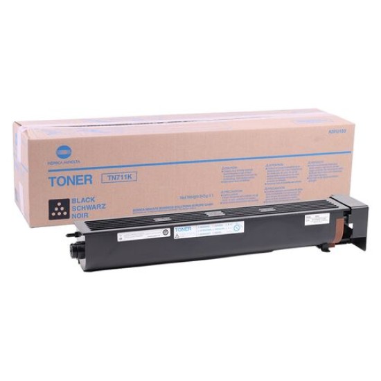 Konica Minolta TN-711BK (A3VU150) Siyah Orjinal Toner - Ineo +654 / Ineo +754 (T15467)