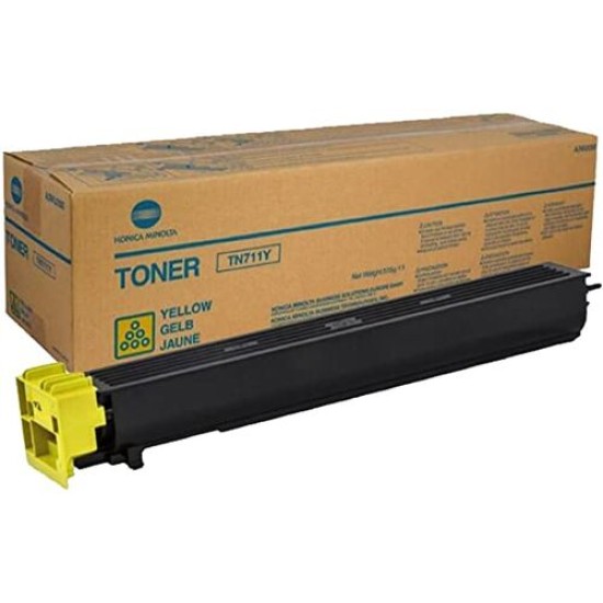 Konica Minolta TN-711Y (A3VU250) Sarı Orjinal Toner - Ineo +654 / Ineo +754 (T12394)