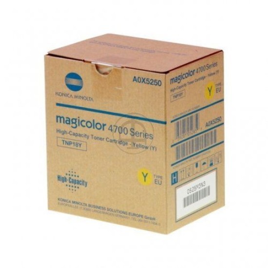 Konica Minolta TNP-18Y (A0X5250) Sarı Orjinal Toner - MC4700 / 4750DN (T9598)