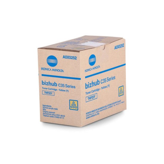 Konica Minolta TNP-22Y (A0X5252) Sarı Orjinal Toner - C35 / C35P (T11439)