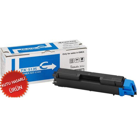 Kyocera TK-5135C (1T02PACNL0) Mavi Orjinal Toner - TK265ci / TK266ci (C) (T14967)