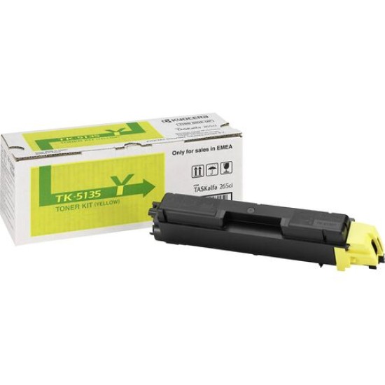 Kyocera TK-5135Y (1T02PAANL0) Sarı Orjinal Toner - TK265ci / TK266ci (T14832)