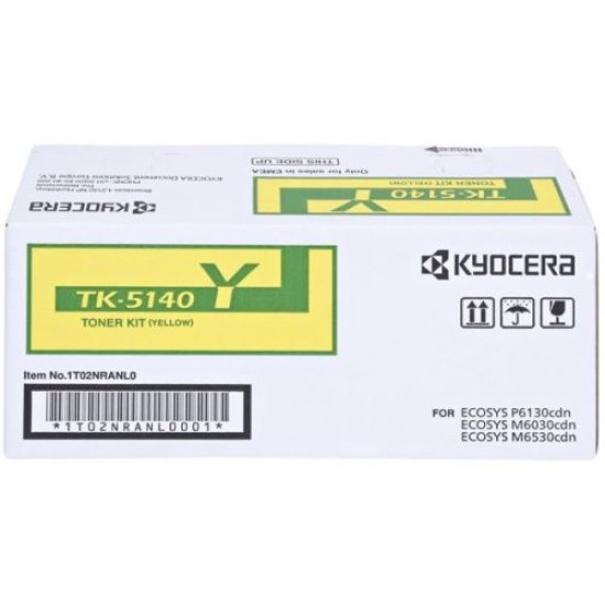 Kyocera TK-5140Y (1T02NRANL0) Sarı Orjinal Toner - M6030cdn / M6530cdn (T9955)