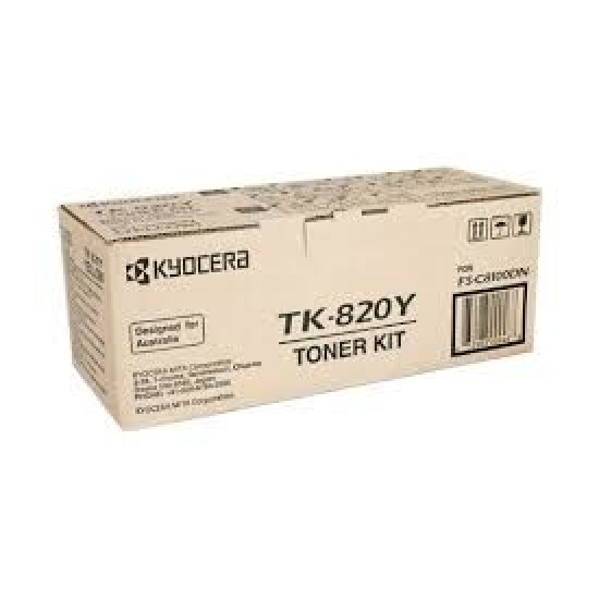 Kyocera TK-820Y (1T02HPAEU0) Sarı Orjinal Toner - FS-C8100 (T12341)