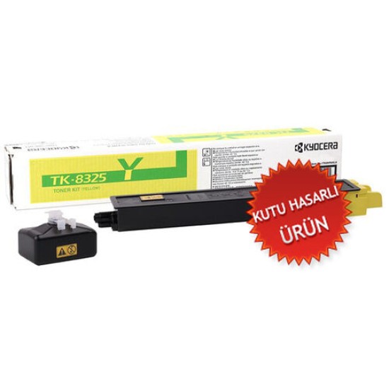 Kyocera TK-8325Y (1T02NPANL0) Sarı Orjinal Toner - TasKalfa 2551ci (C) (T13259)