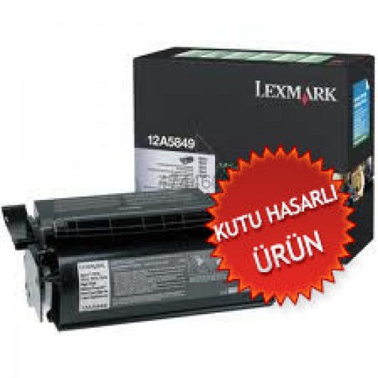 Lexmark 12A5849 Siyah Orjinal Toner Yüksek Kapasite - T610 / T612 (C) (T8997)