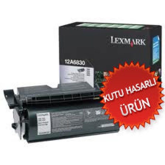 Lexmark 12A6835 Siyah Orjinal Toner Yüksek Kapasiteli - T520 / T522 (C) (T8998)