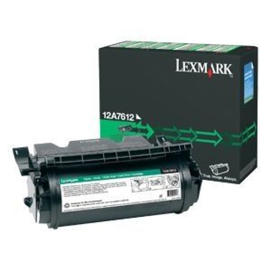 Lexmark 12A7612 Siyah Orjinal Toner Yüksek Kapasite  - T630 / T632 (B) (T8866)