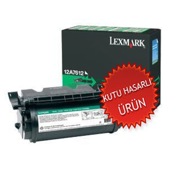 Lexmark 12A7612 Siyah Orjinal Toner Yüksek Kapasite - T630 / T632 (C) (T8865)