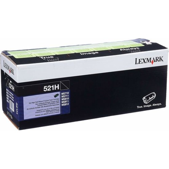 Lexmark 52D1H00 Siyah Orjinal Toner Yüksek Kapasite - MS710 / MS711 (T12060)