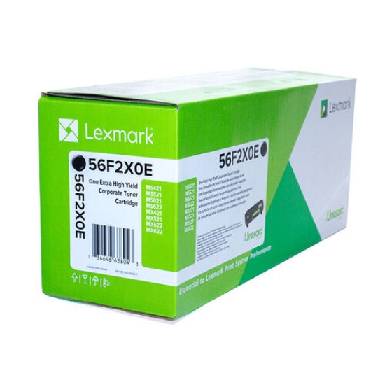 Lexmark 56F2X0E Siyah Orjinal Toner Ekstra Yüksek Kapasite - MX521de / MS621dn (T15375)