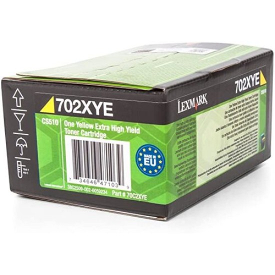 Lexmark 70C2XYE Sarı Orjinal Toner Yüksek Kapasite - CS510de / CS510dte (T15434)