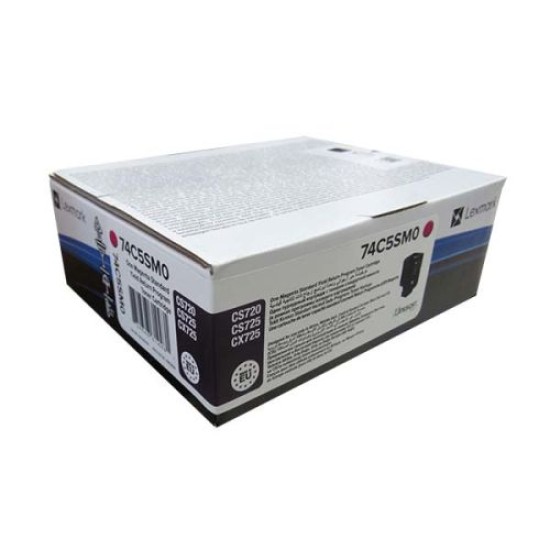 Lexmark 74C5SM0 Kırmızı Orjinal Toner Standart Kapasite - CS720 / CS725 (T9147)