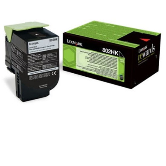 Lexmark 80C2HKE Siyah Orjinal Toner - CX410 / CX510 (T14842)