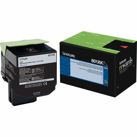 Lexmark 80C1XK0 Siyah Orjinal Toner Yüksek Kapasite - CX510 (T11771)