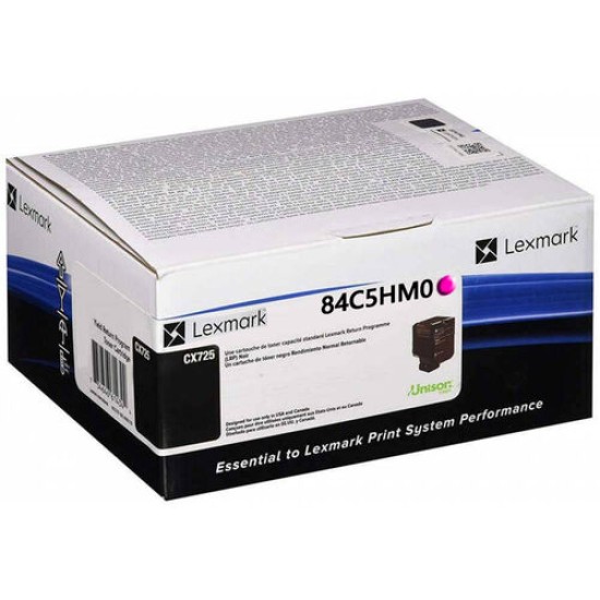 Lexmark 84C5HM0 Kırmızı Orjinal Toner Yüksek Kapasiteli - CX725 (T12504)