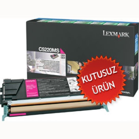 Lexmark C5220MS Kırmızı Orjinal Toner - C522 / C524 (U) (T9069)