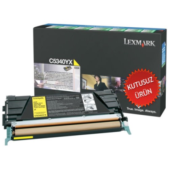 Lexmark C5340YX Sarı Orjinal Toner - C534 (U) (T9076)