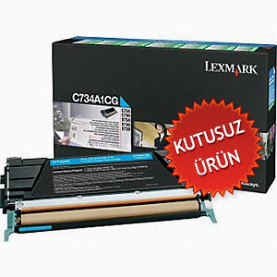 Lexmark C734A1CG Mavi Orjinal Toner - C734 / C736 (U) (T9063)