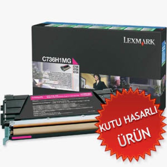 Lexmark C736H1MG Kırmızı Orjinal Toner - C736 / X736 (C) (T11814)