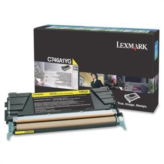 Lexmark C746A1YG Sarı Orjinal Toner - C746 / C748 (B) (T8466)