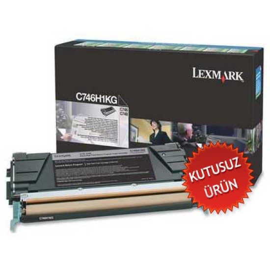 Lexmark C746H1KG Siyah Orjinal Toner Yüksek Kapasite - C746n (U) (T7611)