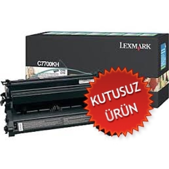 Lexmark C7700KH Siyah Orjinal Toner Yüksek Kapasite - C770 / C772 (U) (T5119)