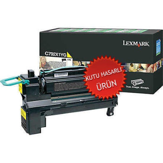 Lexmark C792X1YG Sarı Orjinal Toner Yüksek Kapasite - C792 (C) (T8736)