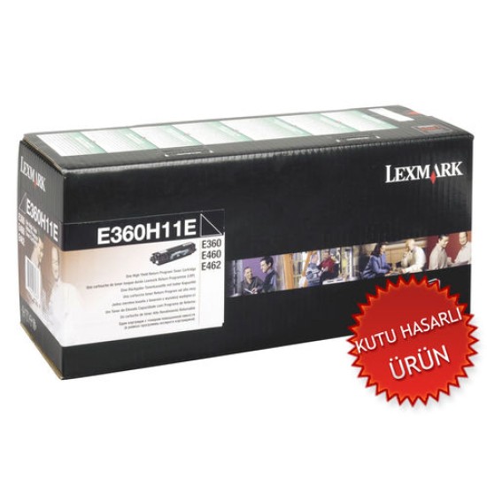 Lexmark E360H11E Siyah Orjinal Toner Yüksek Kapasite - E360 / E460 (C) (T11444)