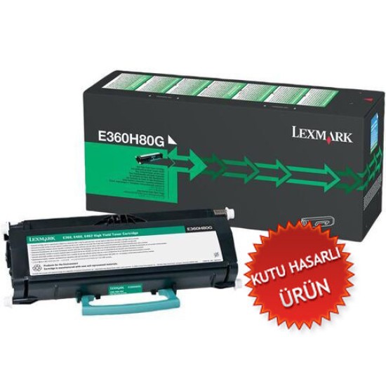 Lexmark E360H80G Siyah Orjinal Toner Yüksek Kapasite - E360d / 460dw (C) (T15461)