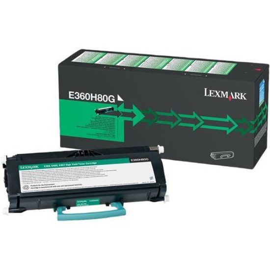 Lexmark E360H80G Siyah Orjinal Toner Yüksek Kapasite - E360d / 460dw (T15355)