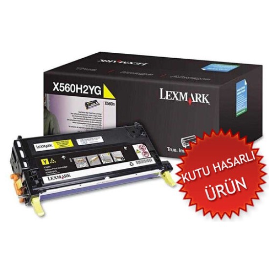 Lexmark X560H2YG Sarı Orjinal Toner - X560N (C) (T13161)