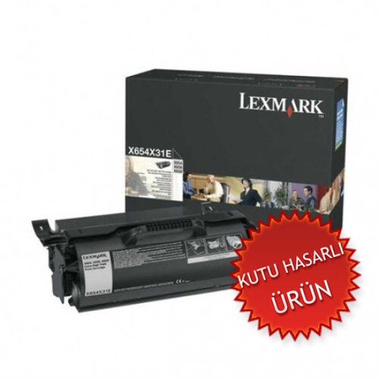 Lexmark X654X31E Orjinal Toner - X654 / X656 (C) (T15019)