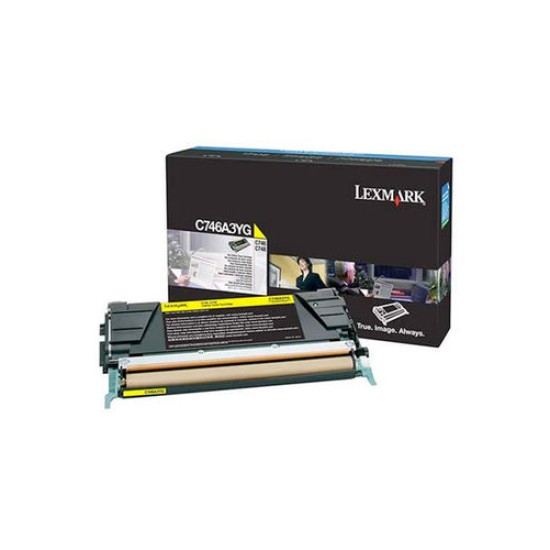 Lexmark X746A3YG Sarı Orjinal Toner - X746DE / X748DE (T12115)