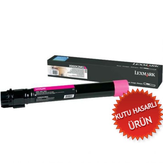 Lexmark X950X2MG Kırmızı Orjinal Toner - X950de / X952de (C) (T14578)