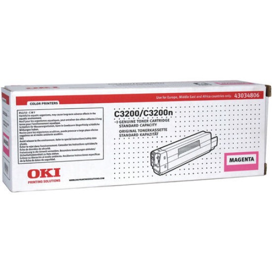 OKI 43034806 Kırmızı Orjinal Toner - C3200 (T14767)